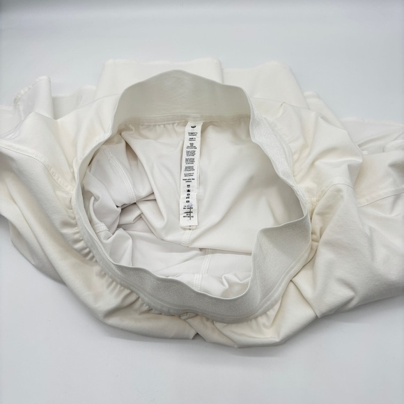 New Without Tag Lululemon Narrow Waistband Tennis Skirt- White Size 6 - Picture 12 of 15